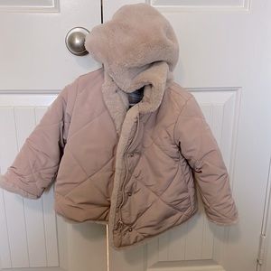 Toddler girl Zara Fur Jacket